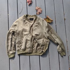 Classic Army Green Bomber Jacket
